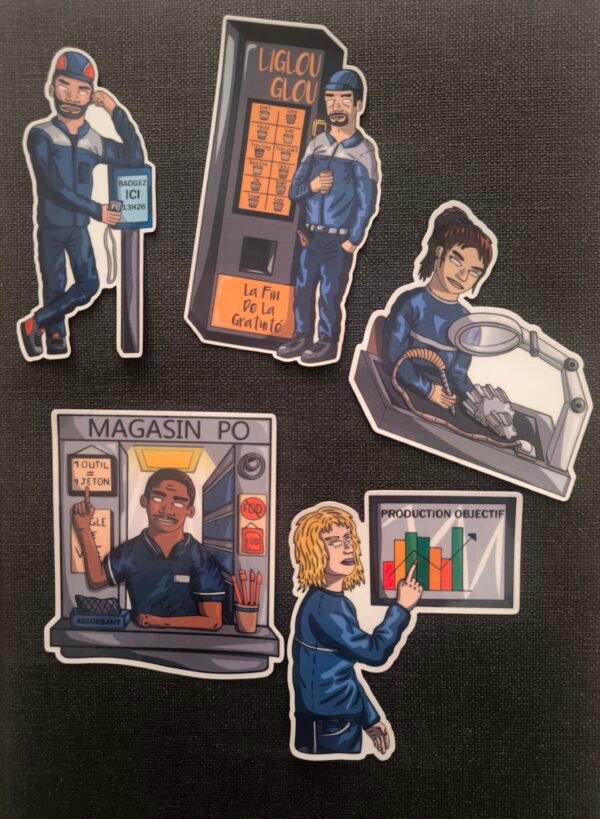 Pack 1 de 5 stickers AIRByUS