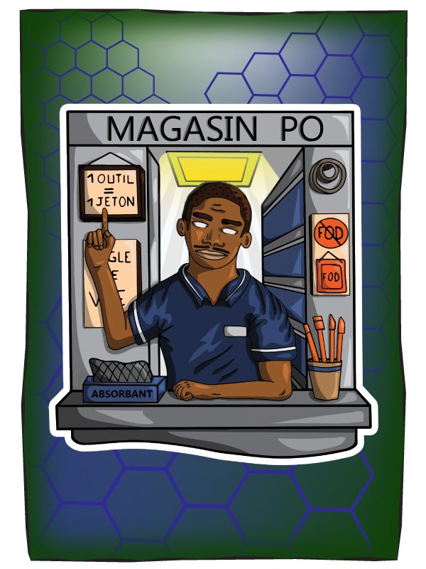 un magasiner a sa guerite