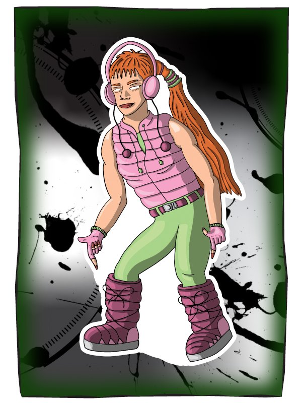 Fille aux bottes cools