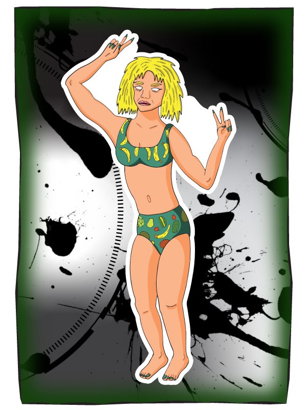 Fille en maillot de bain