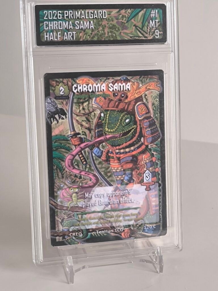 Carte de cameleon en samourai